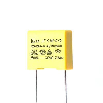 Condensateur anti-parasitage du condensateur 300V de 0,1 uF avec la propriété de guérison d'individu