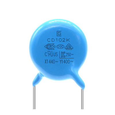 pratique ignifuge de condensateur en céramique antirouille de la sécurité Y1 de 102M 400V P10MM Y5V