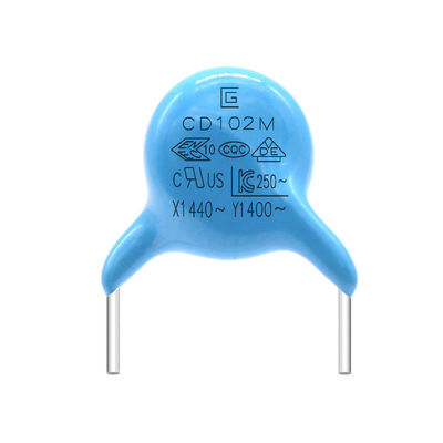 Paquet de petite taille de résine du condensateur 102M Flame Retardant Epoxy de sécurité de 400VAC Y1
