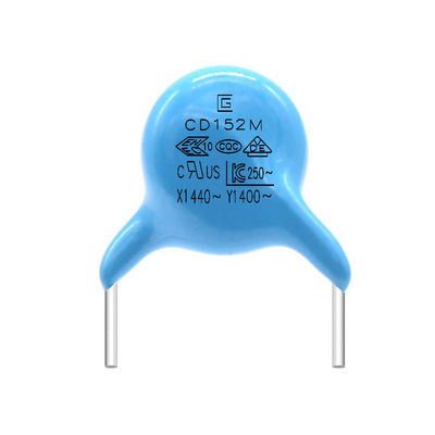 Condensateur de sécurité Y1 certifié UL 152M/400V Voltage nominal cylindrique/rectangulaire - VDE/CQC/CE homologué