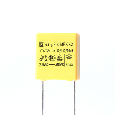 Condensateur de sécurité radial X2 250 VAC Plage de capacité 0,001 uF - 4,7 uF - 40,C à 85,C