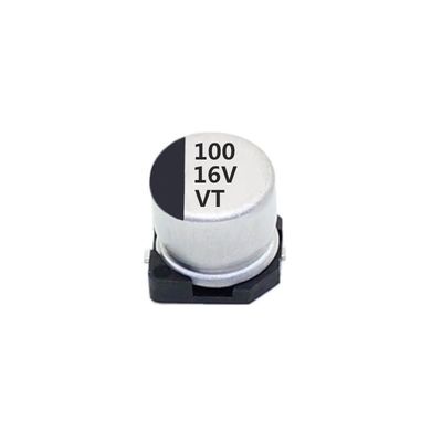Condensateur stable de la représentation 100uf 16v SMD, condensateur en aluminium électrolytique