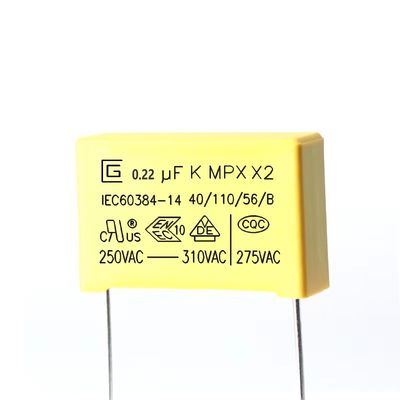 Condensateur anti-parasitage de 0.22UF 224K P15MM 310VAC pour le tableau de commande d'alimentation d'énergie