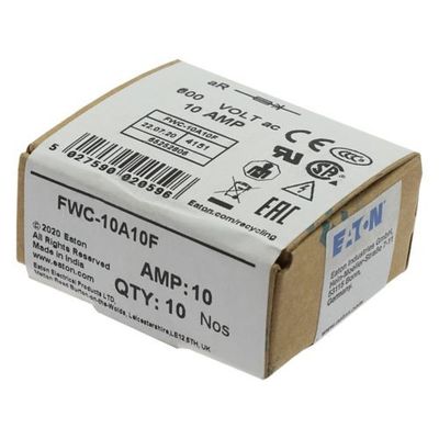 Excellente capacité de cyclisme et de performance Cramic Fuse Eaton Bussmann 10 X 38 mm Ferrule Fuse FWC-1A10F