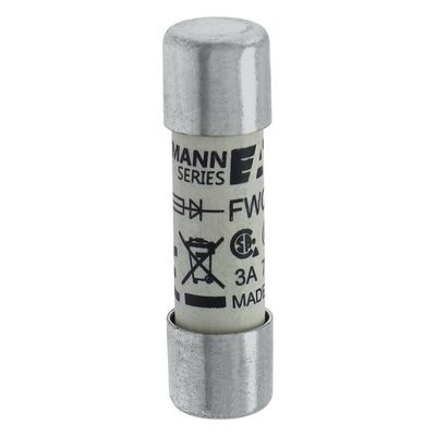 Excellente capacité de cyclisme et de performance Cramic Fuse Eaton Bussmann 10 X 38 mm Ferrule Fuse FWC-3A10F