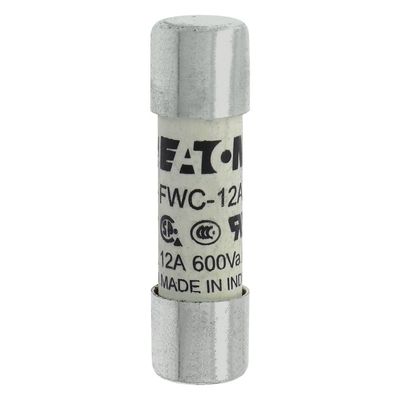 Excellente capacité de cyclisme et de performance Cramic Fuse Eaton Bussmann 10 X 38 mm Ferrule Fuse FWC-12A10F