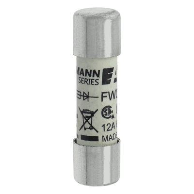 Excellente capacité de cyclisme et de performance Cramic Fuse Eaton Bussmann 10 X 38 mm Ferrule Fuse FWC-12A10F