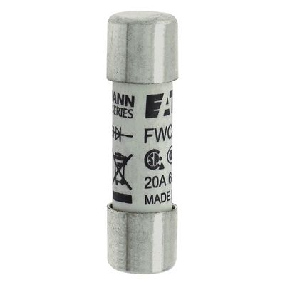 Excellente capacité de cyclisme et de performance Cramic Fuse Eaton Bussmann 10 X 38 mm Ferrule Fuse FWC-20A10F