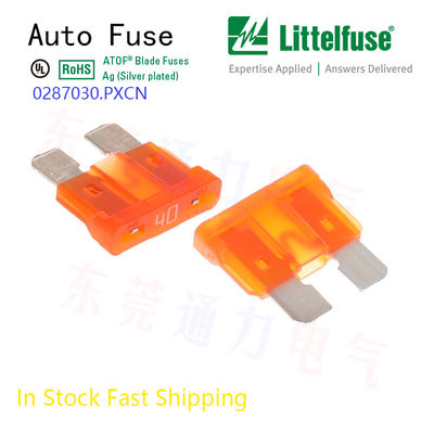 Fuseuseuse automobile 7.5A à lames automobiles brune 32V Dc Mfr pièce n° 0287007.5.PXCN