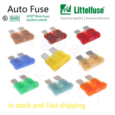 Fuseuseuse automobile 7.5A à lames automobiles brune 32V Dc Mfr pièce n° 0287007.5.PXCN