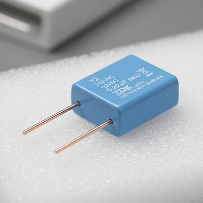Condensateur de sécurité traversant X2, tension nominale 310VAC, matériau du fil conducteur cuivre étamé, conçu pour la suppression du bruit électrique